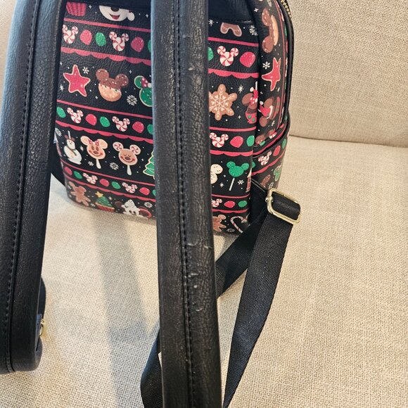Disney Parks Christmas Snacks Loungefly Backpack - Picture 4 of 8